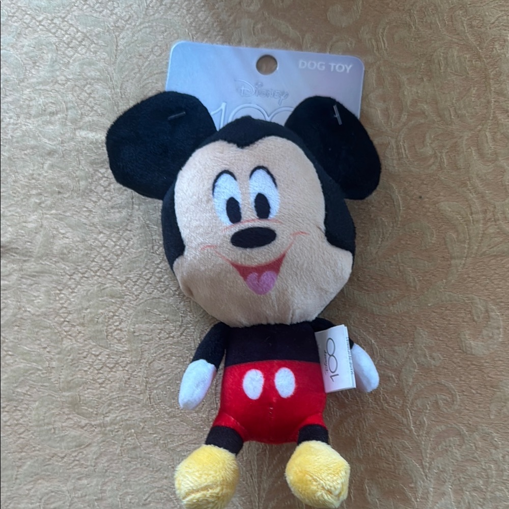 Disney Mickey Mouse Stuffed Animal Black and Red